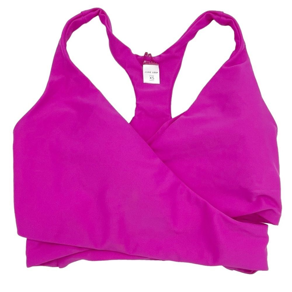 June Loop Kristie Swim Top Fuchsia Pink Size XS Nursing Friendly Swim Separates